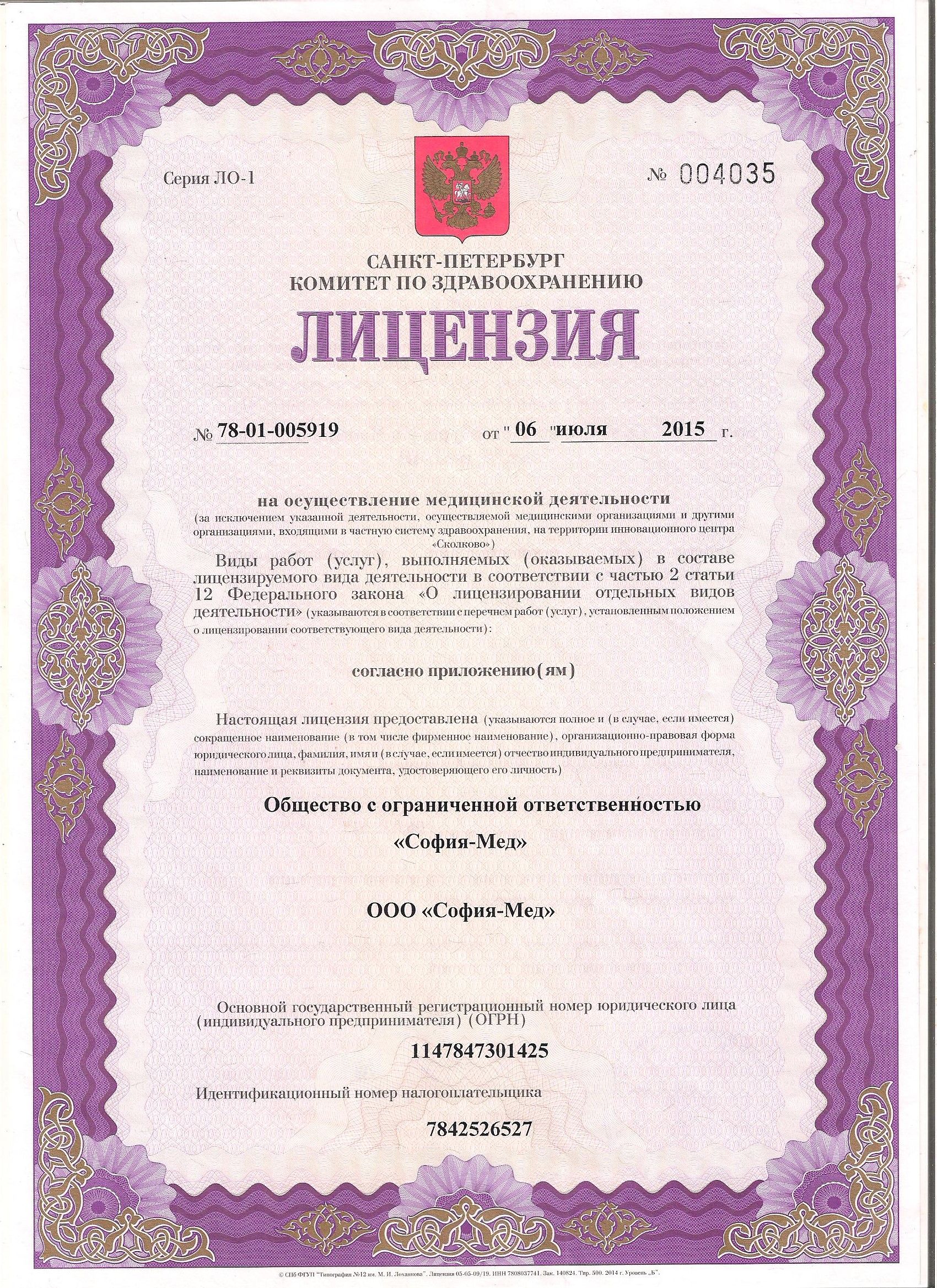 Licences photo